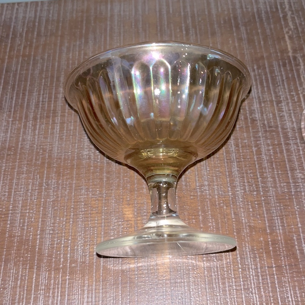 Marigold Iridescent Sherbert Glasses